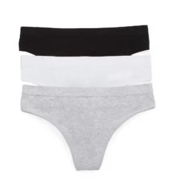 OnGossamer Cabana Cotton Seamless Thong Panty - 3 Pack G2283P3 -Pour Moi Bikinis Shop ongossamer ong001 g2283p3 cs2