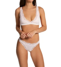Only Hearts Organic Cotton Lace Trim Thong 50841 -Pour Moi Bikinis Shop only hearts ohrt01 50841 cs1