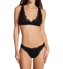 Only Hearts Organic Cotton Lace Trim Thong 50841 -Pour Moi Bikinis Shop only hearts ohrt01 50841 cs2