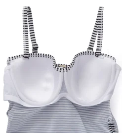 Panache Anya Stripe Bandeau Tankini Swim Top SW0891 -Pour Moi Bikinis Shop panache pana01 sw0891 cs4