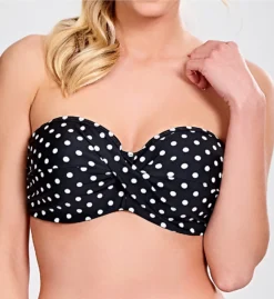 Panache Anya Spot Moulded Bandeau Bikini Swim Top SW1013