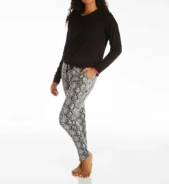 PJ Salvage French Terry Snake Print Pant RUCNP4 -Pour Moi Bikinis Shop pj salvage pjsa01 rucnp4 cs1