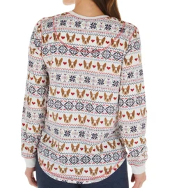 PJ Salvage Silky Velour Long Sleeve Top RUDMLS1 -Pour Moi Bikinis Shop pj salvage pjsa01 rudmls1 bs