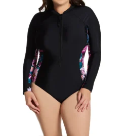 Pour Moi Energy Long Sleeve Zip Front Paddle Suit 1402 -Pour Moi Bikinis Shop pour moi pmoi01 1402 cs4