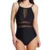 Pour Moi High Neck Mesh Insert Control One Piece Swimsuit 1408 -Pour Moi Bikinis Shop pour moi pmoi01 1408 gs