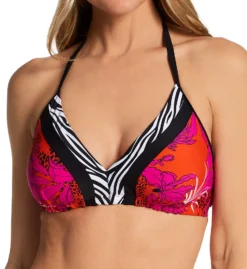 Pour Moi In The Mix Non Wired Padded Triangle Swim Top 20710 -Pour Moi Bikinis Shop pour moi pmoi01 20710 fs