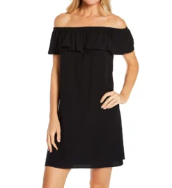 Pour Moi Textured Woven Bardot Beach Dress Cover Up 91023