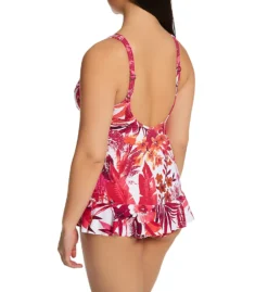 Profile By Gottex Escape In Bali V Neck One Piece Swim Dress B2D05 -Pour Moi Bikinis Shop profile by gottex prof01 b2d05 bs
