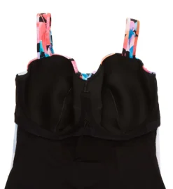 Profile By Gottex Plus Size Color Rush Square Neck Tankini Swim Top CR1W18 -Pour Moi Bikinis Shop profile by gottex prof01 cr1w18 cs6