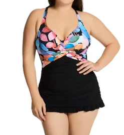 Profile By Gottex Plus Size Color Rush Swim Dress CR2W01 -Pour Moi Bikinis Shop profile by gottex prof01 cr2w01 fs