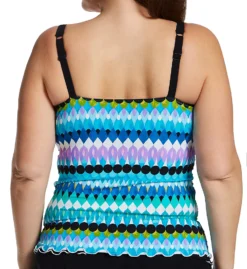 Profile By Gottex Plus Size Moroccan Escape Tankini Swim Top ME1W18 -Pour Moi Bikinis Shop profile by gottex prof01 me1w18 bs