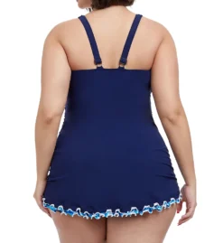 Profile By Gottex Plus Size Ocean Blues One Piece Swim Dress OB2W88A -Pour Moi Bikinis Shop profile by gottex prof01 ob2w88a bs