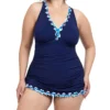 Profile By Gottex Plus Size Ocean Blues One Piece Swim Dress OB2W88A -Pour Moi Bikinis Shop profile by gottex prof01 ob2w88a gs