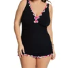 Profile By Gottex Plus Size Palm Springs One Piece Swim Dress PS2W88A -Pour Moi Bikinis Shop profile by gottex prof01 ps2w88a gs