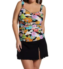 Profile By Gottex Plus Size Rising Sun Side Slit Skirted Swim Bottom RS1W92 -Pour Moi Bikinis Shop profile by gottex prof01 rs1w92 cs2