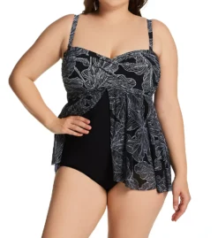 Profile By Gottex Plus Size Soiree Bandeau Swim Dress S2W45 -Pour Moi Bikinis Shop profile by gottex prof01 s2w45 cs3