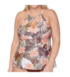 Raisins Curve Plus Size Laguna Rosalie Tankini Swim Top E840325