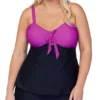 Raisins Curve Plus Size Costa Blanca Zanzibar Tankini Swim Top E841045 -Pour Moi Bikinis Shop raisins curve raic01 e841045 gs