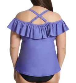 Raisins Curve Plus Size Calina Solids Tortuga Tankini Swim Top G840023 -Pour Moi Bikinis Shop raisins curve raic01 g840023 cs1