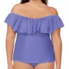 Raisins Curve Plus Size Calina Solids Tortuga Tankini Swim Top G840023 -Pour Moi Bikinis Shop raisins curve raic01 g840023 gs