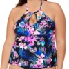 Raisins Curve Plus Size Freshwater Rosalie Tankini Swim Top G840215 -Pour Moi Bikinis Shop raisins curve raic01 g840215 gs