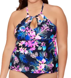 Raisins Curve Plus Size Freshwater Rosalie Tankini Swim Top G840215