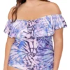 Raisins Curve Plus Size Take A Trip Tortuga Tankini Swim Top G840723