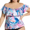 Raisins Curve Plus Size Whitsunday Tortuga Tankini Swim Top G840823 -Pour Moi Bikinis Shop raisins curve raic01 g840823 gs