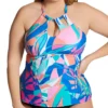 Raisins Curve Plus Size Porto Covo Rosalie Tankini Swim Top G841315