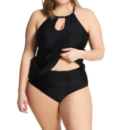 Raisins Curve Plus Size Atlantic Solids Rosalie Tankini Swim Top J840025 -Pour Moi Bikinis Shop raisins curve raic01 j840025 cs1