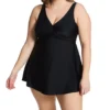 Raisins Curve Plus Atlantic Solids Lucia Plunge 1 Pc Swim Dress J840085 -Pour Moi Bikinis Shop raisins curve raic01 j840085 gs