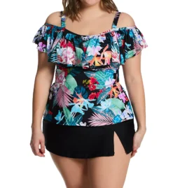 Raisins Curve Plus Size Sunny Isles Tortuga Tankini Swim Top J840323 -Pour Moi Bikinis Shop raisins curve raic01 j840323 cs2
