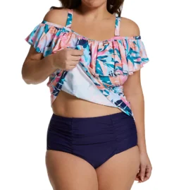 Raisins Curve Plus Size Miami Nights Tortuga Tankini Swim Top J841223 -Pour Moi Bikinis Shop raisins curve raic01 j841223 cs3