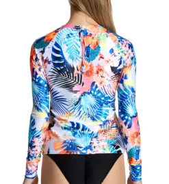 Raisins Haleiwa Back Zip Rashguard Swim Top G711093 -Pour Moi Bikinis Shop raisins rais01 g711093 bs
