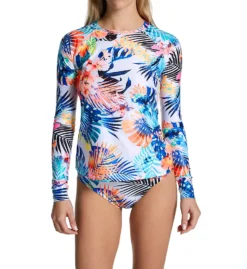 Raisins Haleiwa Back Zip Rashguard Swim Top G711093 -Pour Moi Bikinis Shop raisins rais01 g711093 cs3
