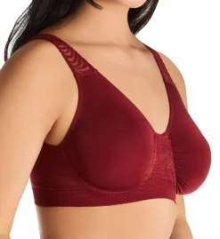 Rhonda Shear Seamless Underwire Bra With Lace Strap Inset 9297