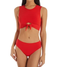 Robin Piccone Ava Tank Top Front Tie Bikini Swim Top 191725 -Pour Moi Bikinis Shop robin piccone rp01 191725 cs3
