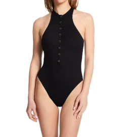 Robin Piccone Amy One Piece High Neck One Piece Swimsuit 220814 -Pour Moi Bikinis Shop robin piccone rp01 220814 cs1