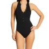 Robin Piccone Amy One Piece High Neck One Piece Swimsuit 220814 -Pour Moi Bikinis Shop robin piccone rp01 220814 gs