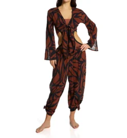 Sanctuary Abstract Animal Knot Front Top Cover Up A23804 -Pour Moi Bikinis Shop sanctuary san01 a23804 cs3