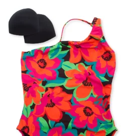 Sanctuary Savage Gardener One Shoulder One Piece Swimsuit G23242 -Pour Moi Bikinis Shop sanctuary san01 g23242 cs5