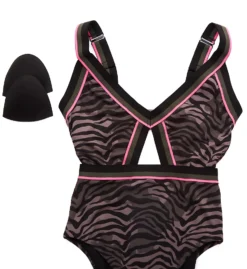 Sanctuary Here Kitty Kitty Cutout Mio One Piece Swimsuit HK21207 -Pour Moi Bikinis Shop sanctuary san01 hk21207 cs5