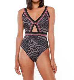Sanctuary Here Kitty Kitty Cutout Mio One Piece Swimsuit HK21207