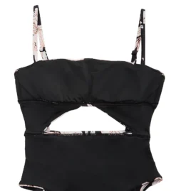 Sanctuary Night Jungle Splice Banded Mio One Piece Swimsuit NJ22604 -Pour Moi Bikinis Shop sanctuary san01 nj22604 cs5