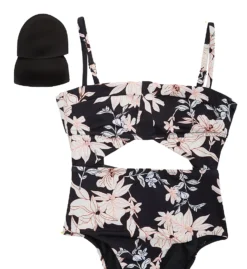 Sanctuary Night Jungle Splice Banded Mio One Piece Swimsuit NJ22604 -Pour Moi Bikinis Shop sanctuary san01 nj22604 cs6