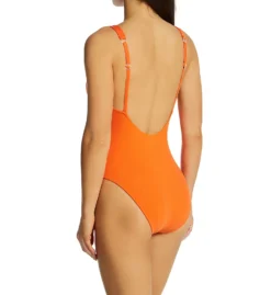 Sanctuary Splash Solids High Leg One Piece Swimsuit S23240 -Pour Moi Bikinis Shop sanctuary san01 s23240 bs
