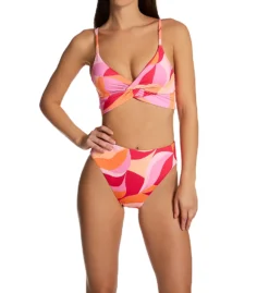 Sanctuary Shell Abstract Twist Crop Bra Swim Top SA23136 -Pour Moi Bikinis Shop sanctuary san01 sa23136 cs1