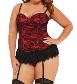 Seven 'til Midnight Victorian Lace Bustier And Thong Set 9103 -Pour Moi Bikinis Shop seven til midnight stm01 9103 cs1