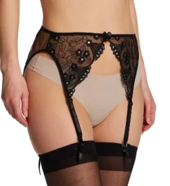 Shirley Of Hollywood Embroidered Garter Belt 677 -Pour Moi Bikinis Shop shirley of hollywood shir01 677 cs1