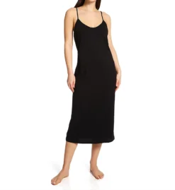 Skin Organic Cotton Long Sexy Slip With Shelf Bra OJ914